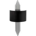 Nástěnná lampa Miko I černá/stříbrná