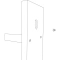Nástěnná lampa Miko I černá/stříbrná