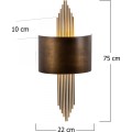Nástěnná lampa Lady zlatá