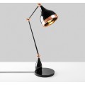 Stolní lampa Yildo černá/měděná