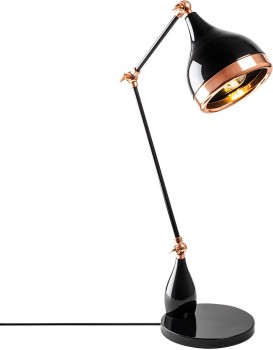 Stolní lampa Yildo černá/měděná