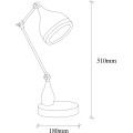 Stolní lampa Yildo černá/měděná