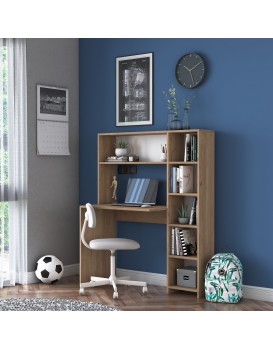 Psací stůl s regálem Hapos 113 cm dub přírodní
