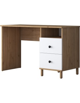 Psací stůl Hanis 120 cm ořech/bílý
