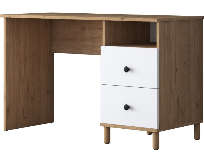 Psací stůl Hanis 120 cm ořech/bílý