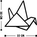 Nástěnná dekorace Oragami černá