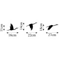 Nástěnná kovová dekorace Migrant Birds černá