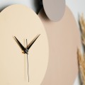 Nástěnné kovové hodiny Pavimento béžové