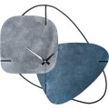 Dekorativní nástěnné kovové hodiny Clock Brazil šedé