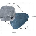 Dekorativní nástěnné kovové hodiny Clock Brazil šedé