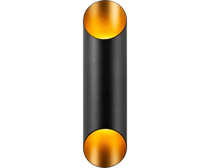 Nástěnná lampa Cut černá/zlatá