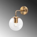Nástěnná lampa Viran vintage zlatá/čiré sklo
