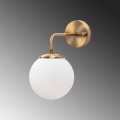Nástěnná lampa Viran vintage zlatá/mléčné sklo