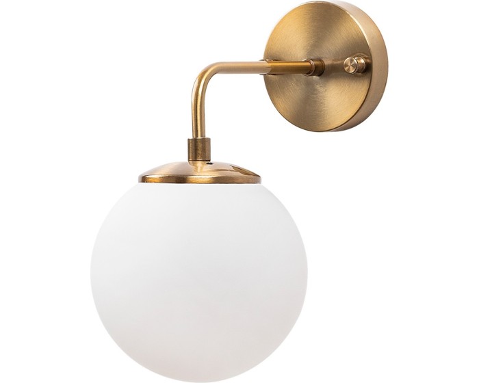 Nástěnná lampa Viran vintage zlatá/mléčné sklo