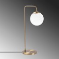 Stolní lampa Viran vintage zlatá/mléčné sklo