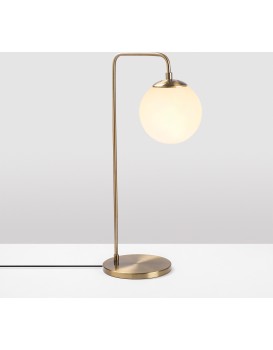 Stolní lampa Viran vintage zlatá/mléčné sklo