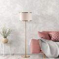Stojací lampa Way vintage zlatá/béžová