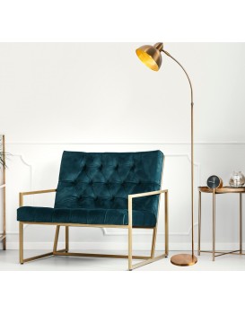 Stojací lampa Varzan 162 cm zlatá