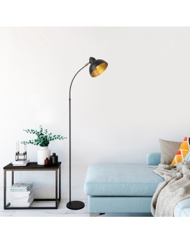 Stojací lampa Varzan 162 cm černá
