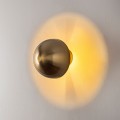 Nástěnná lampa Fungal 16 cm zlatá