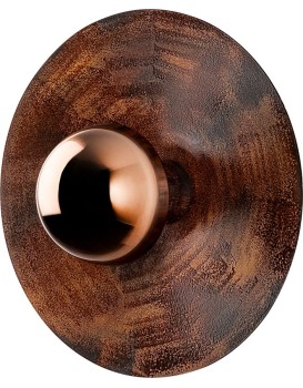 Nástěnná lampa Kurt 28 cm měděná