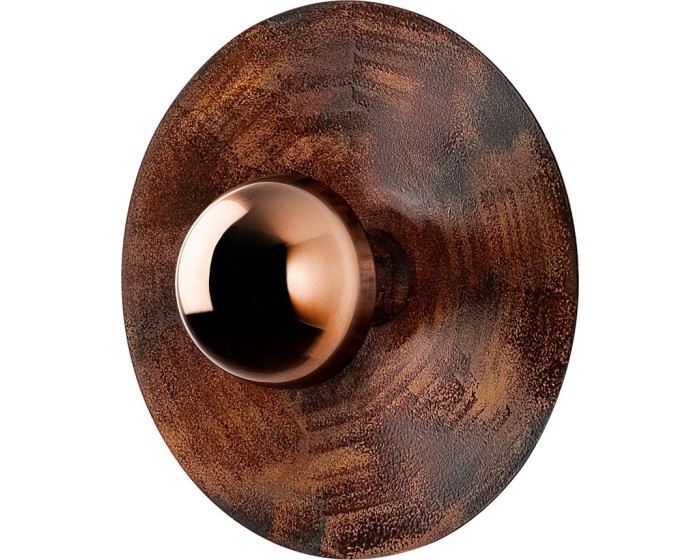 Nástěnná lampa Kurt 28 cm měděná