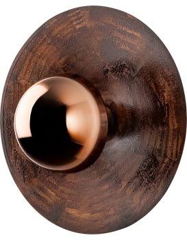 Nástěnná lampa Kurt 38 cm měděná