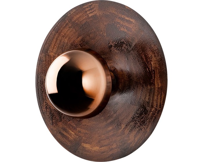 Nástěnná lampa Kurt 38 cm měděná