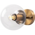 Nástěnná lampa Atmaca zlatá/čirá