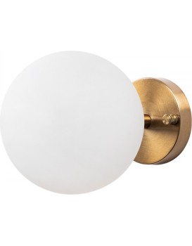 Nástěnná lampa Atmaca zlatá/bílá