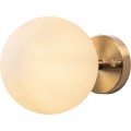 Nástěnná lampa Atmaca zlatá/bílá
