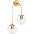 Nástěnná lampa Jevel I zlatá/čirá