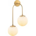 Nástěnná lampa Jevel I zlatá/bílá