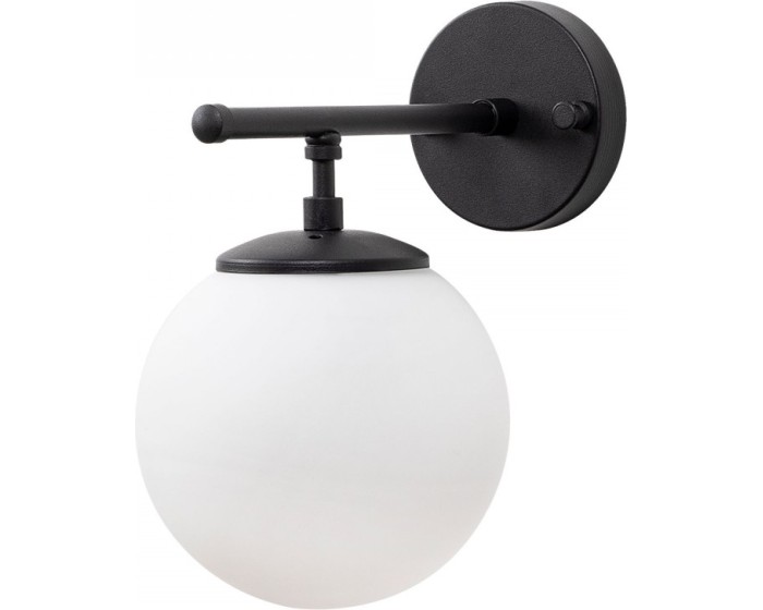 Nástěnná lampa Roe černá/bílá