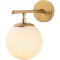 Nástěnná lampa Roe zlatá/bílá
