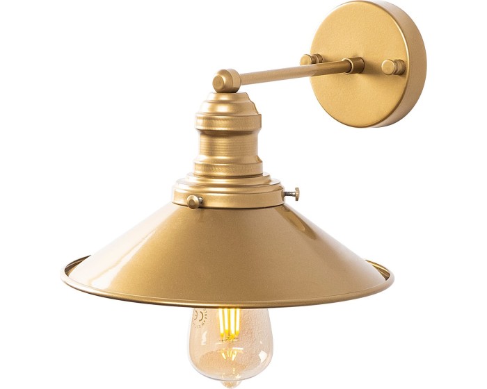 Nástěnná lampa Conical zlatá