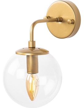 Nástěnná lampa Horn I zlatá