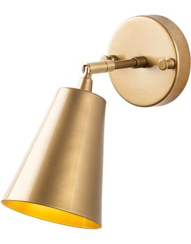 Nástěnná lampa Evander zlatá