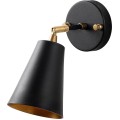 Nástěnná lampa Evander černá