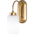 Nástěnná lampa Hemikilo mléčné sklo/zlatá