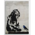 Obraz na plátně Bird calling WY49 70x100 cm