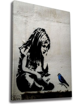 Obraz na plátně Bird calling WY49 70x100 cm
