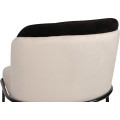 Sada 2 ks jídelních židlí Dore černá/krémová