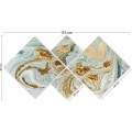 Sada obrazů GOLDEN GLOW 60 x 115 cm 4 kusy