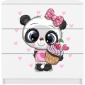Dětská komoda BABYDREAMS Panda bílá