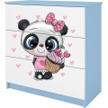 Dětská komoda BABYDREAMS Panda modrá