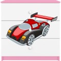 Komoda Babydreams 80 cm auto růžová