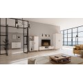 Komoda se šuplíky DENVER 100 cm bílá/dub hickory