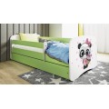 Dětská postel Babydreams panda zelená
