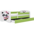 Dětská postel Babydreams panda zelená